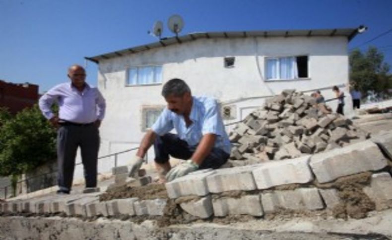 Malzemeler belediyeden işçilik vatandaştan